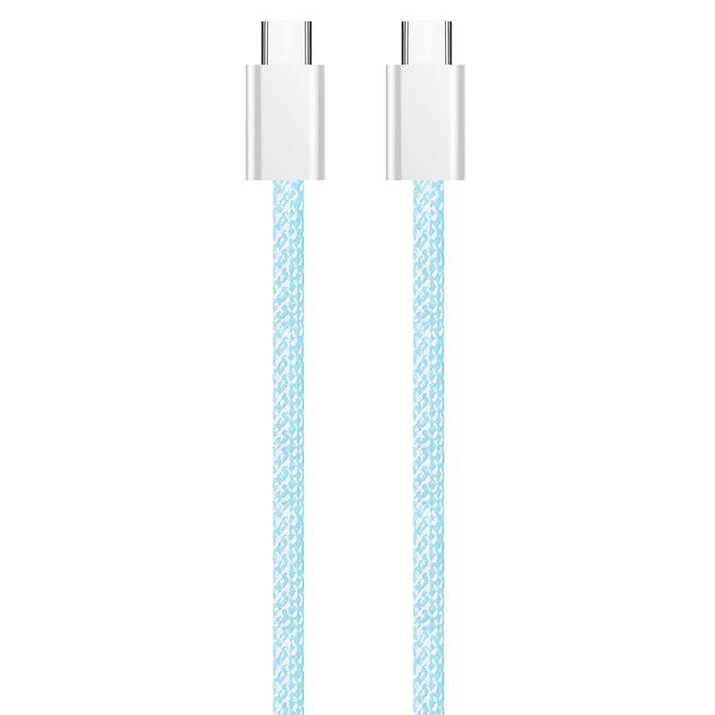 Кабель ColorWay USB Type-C + USB Type-C (M/M), 3.0 А, 1 м, Blue (CW-CBPDCC061-BL)