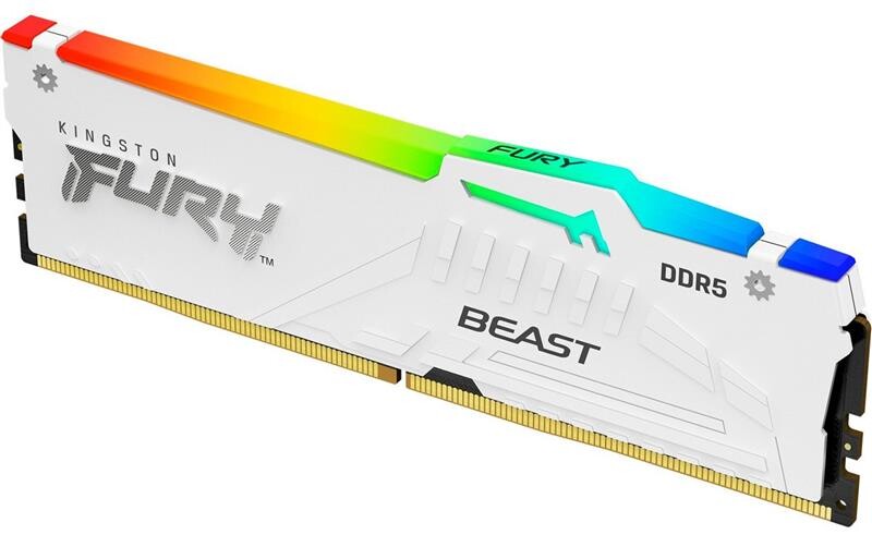 Модуль памяти DDR5 16GB/5600 Kingston Fury Beast RGB White (KF556C36BWEA-16)