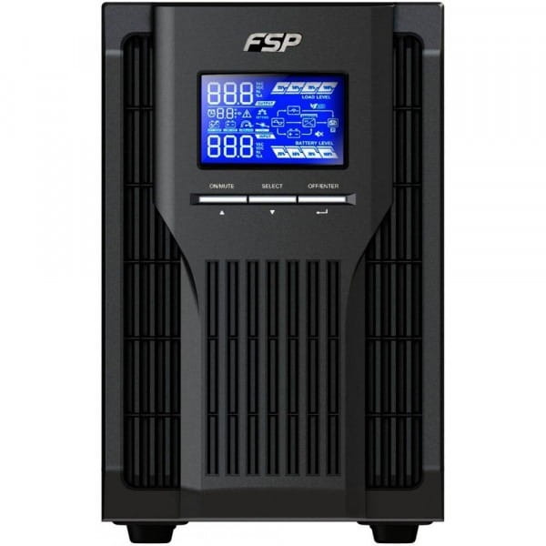 Джерело безперебійного живлення FSP Champ 1 kVA Tower 1000VA/900W, USB, LCD 3хSchuko (PPF8001309)