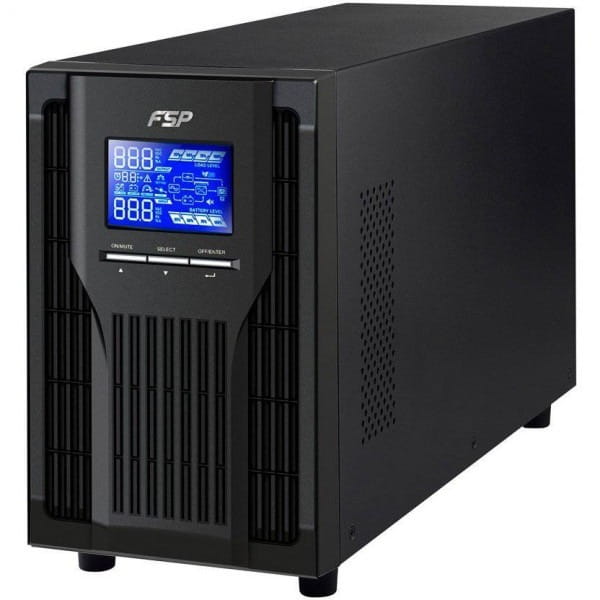 Джерело безперебійного живлення FSP Champ 1 kVA Tower 1000VA/900W, USB, LCD 3хSchuko (PPF8001309)