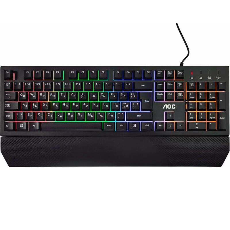 Клавиатура AOC GK200 Gaming RGB Black (GK200D32R)