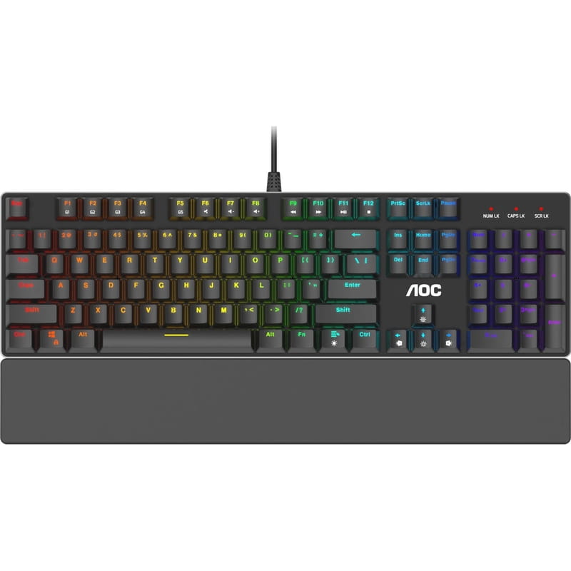 Клавiатура AOC GK500 Gaming RGB Black (GK500DR2R)