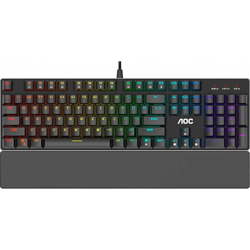 Клавiатура AOC GK500 Gaming RGB Black (GK500DR2R)