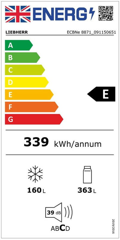 Вбудований холодильник Liebherr ECBNe 8871 Premium