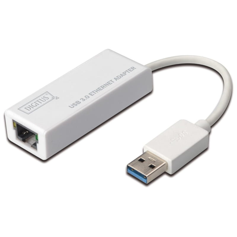 Адаптер Digitus USB 3.0 to Gigabit Ethernet, white (DN-3023)
