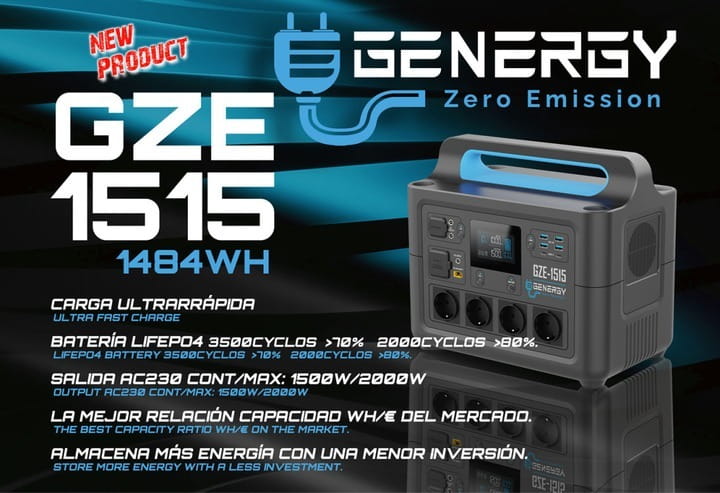 Зарядная станция Genergy GZE-1515 1500W