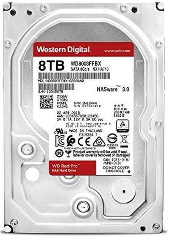 Накопитель HDD SATA 8.0TB WD Red Pro NAS 7200rpm 256MB (WD8003FFBX)_бн