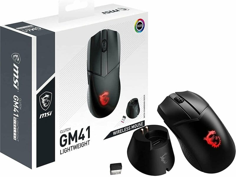 Мышь MSI Clutch GM41 Lightweight Wireless Black (S12-4300860-C54)