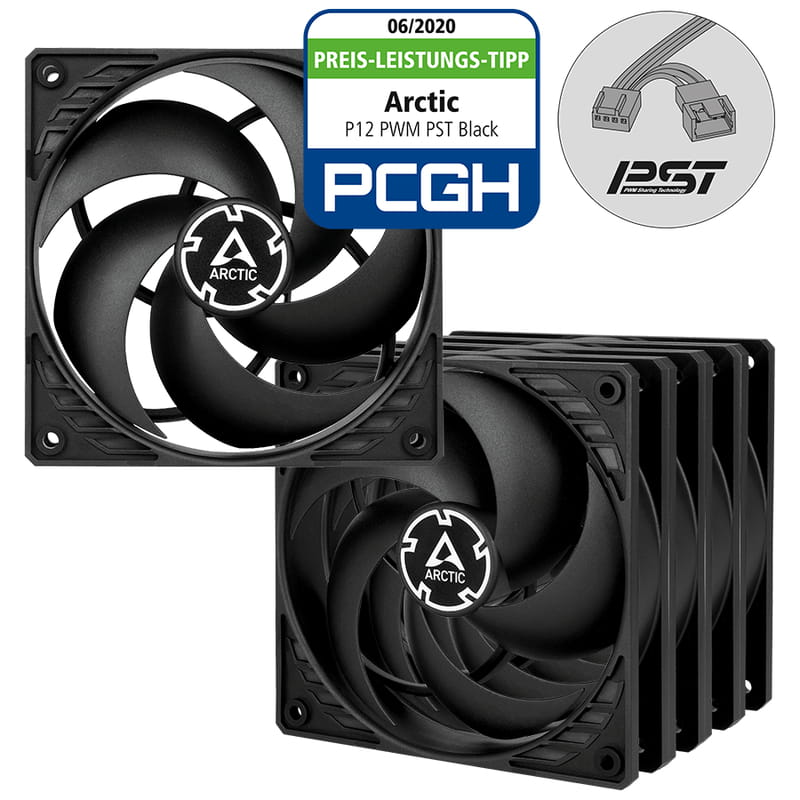 Вентилятор Arctic P12 PWM PST Black - 5 Pack (ACFAN00137A)