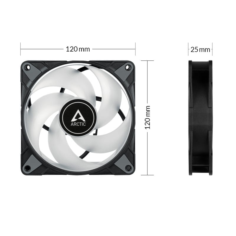 Вентилятор Arctic P12 PWM PST A-RGB Black (ACFAN00231A)