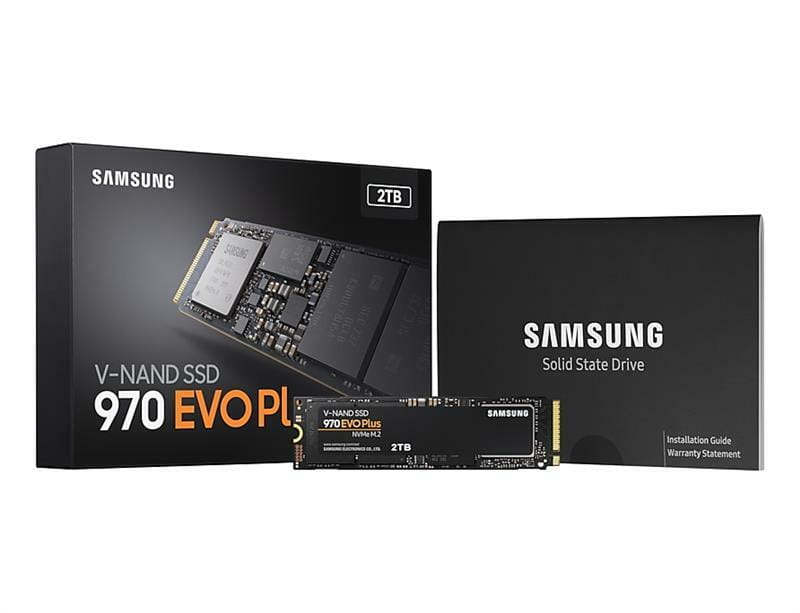 Накопичувач SSD  2ТB Samsung 970 EVO Plus M.2 2280 PCIe 3.0 x4 V-NAND MLC (MZ-V7S2T0BW)