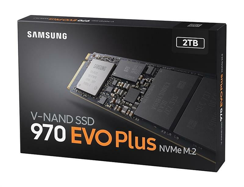 Накопитель SSD  2ТB Samsung 970 EVO Plus M.2 2280 PCIe 3.0 x4 V-NAND MLC (MZ-V7S2T0BW)_бн