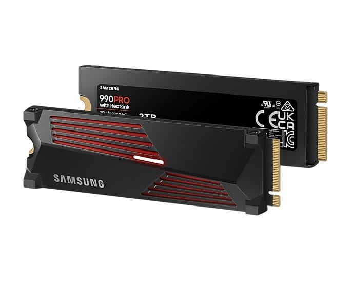 Накопитель SSD 2TB Samsung 990 PRO M.2 PCIe 4.0 x4 3D NAND (MZ-V9P2T0CW)