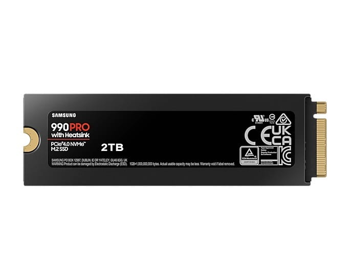 Накопитель SSD 2TB Samsung 990 PRO M.2 PCIe 4.0 x4 3D NAND (MZ-V9P2T0CW)