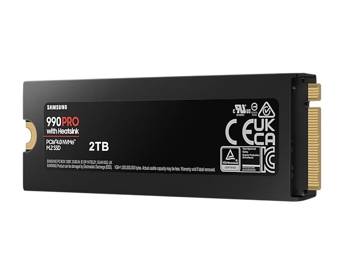 Накопитель SSD 2TB Samsung 990 PRO M.2 PCIe 4.0 x4 3D NAND (MZ-V9P2T0CW)