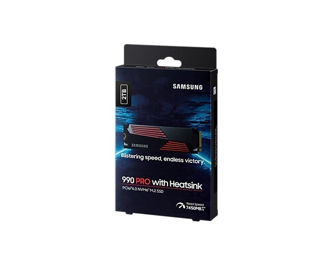 Накопитель SSD 2TB Samsung 990 PRO M.2 PCIe 4.0 x4 3D NAND (MZ-V9P2T0CW)