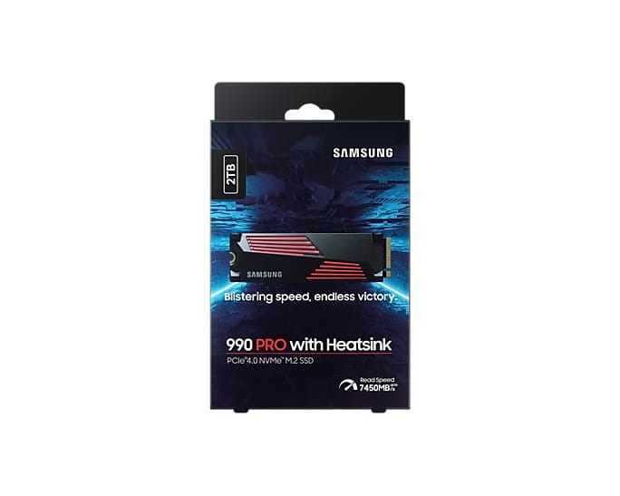 Накопитель SSD 2TB Samsung 990 PRO M.2 PCIe 4.0 x4 3D NAND (MZ-V9P2T0CW)