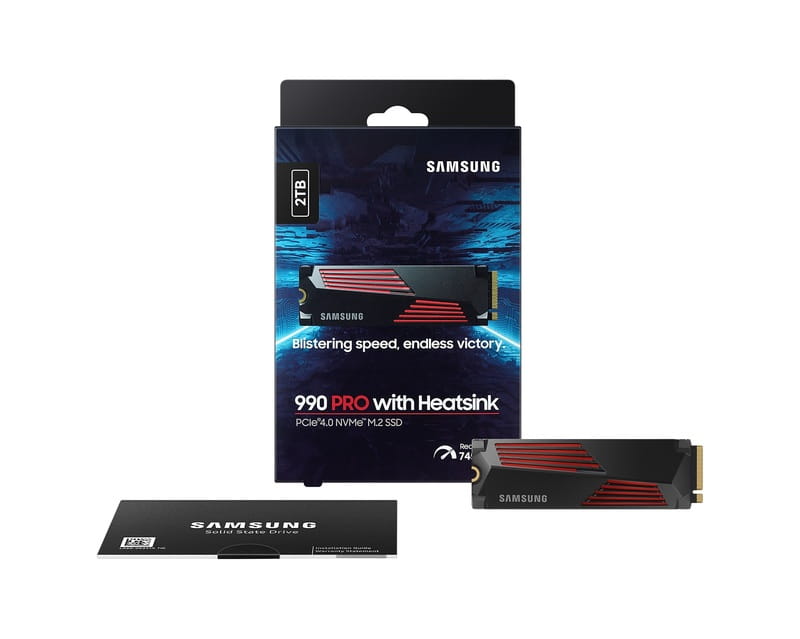 Накопитель SSD 2TB Samsung 990 PRO M.2 PCIe 4.0 x4 3D NAND (MZ-V9P2T0CW)