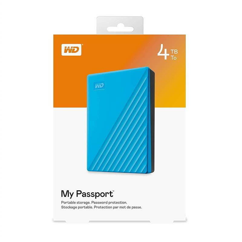 Внешний жесткий диск 2.5" USB 4.0TB WD My Passport Blue (WDBPKJ0040BBL-WESN)_бн