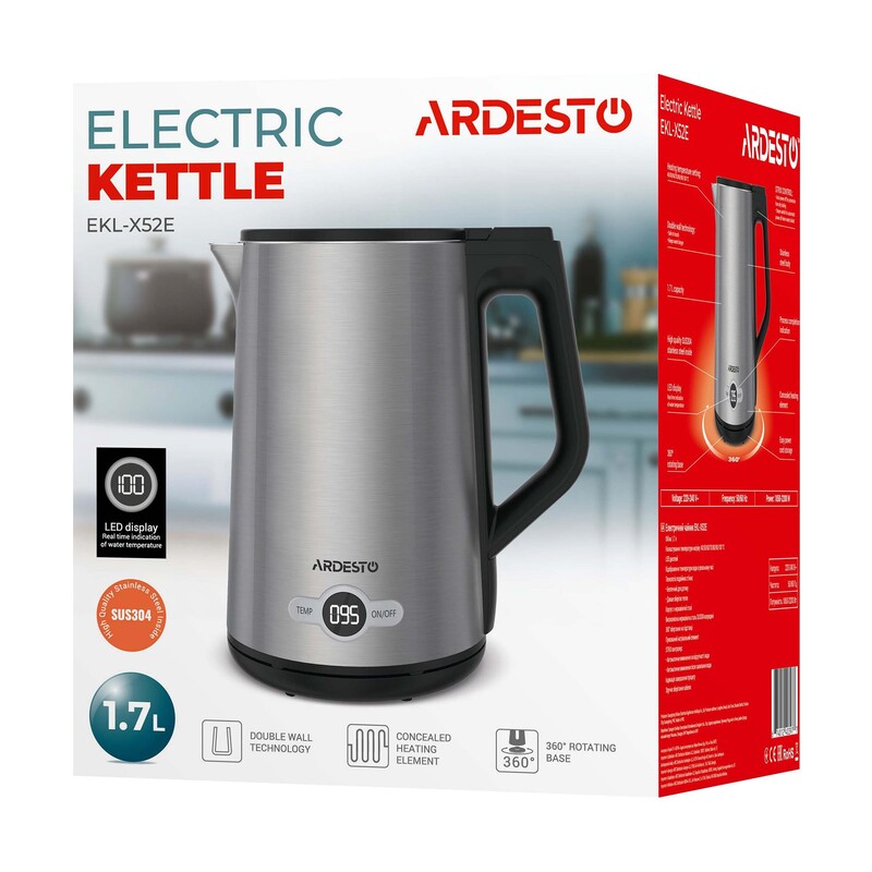 Електрочайник Ardesto EKL-X52E
