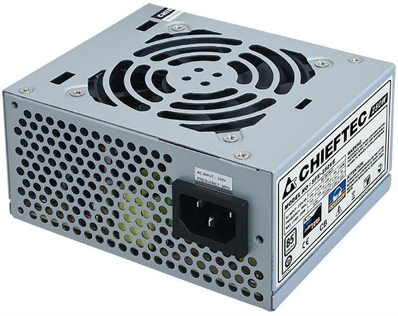 Блок питания Chieftec SFX-250VS; SFX, 8cm fan, APFC, КПД 85%, bulk