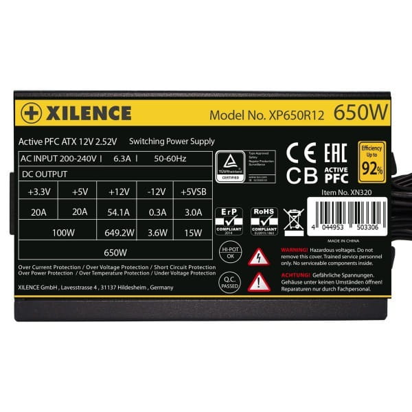 Блок живлення Xilence Gaming (XP650R12) 650W