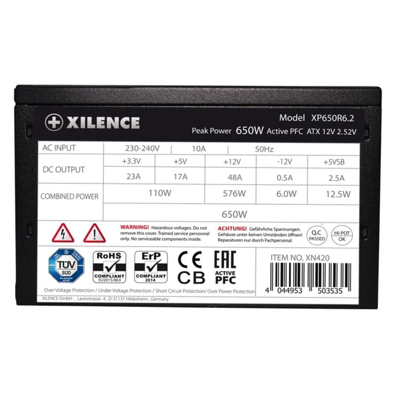 Блок питания Xilence Performance C (XP650R6.2) 650W