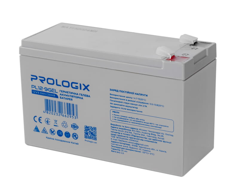 Аккумуляторная батарея Prologix 12V 9AH (PL12-9GEL) GEL