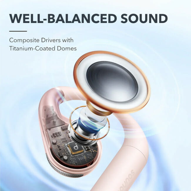 Bluetooth-гарнитура Anker SoundCore AeroFit Pink (A3872G51)