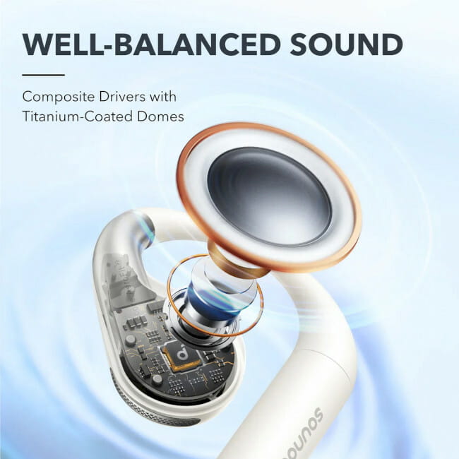 Bluetooth-гарнитура Anker SoundCore AeroFit White (A3872G21)