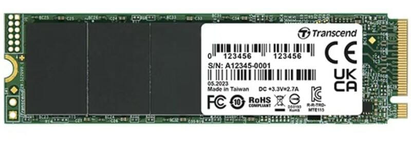 Накопичувач SSD 2TB Transcend MTE115S M.2 2280 PCIe 3.0 x4 3D TLC (TS2TMTE115S)