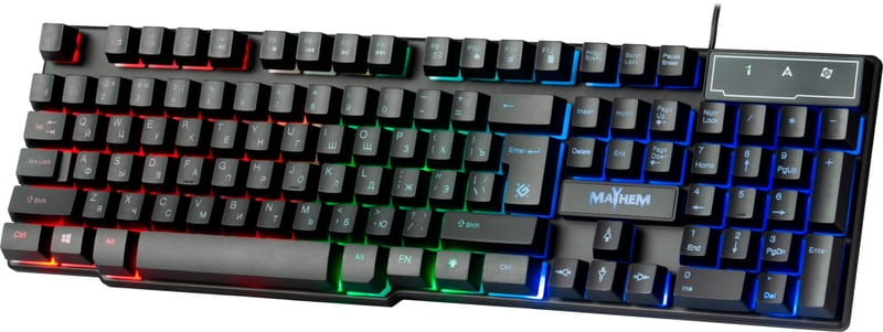 Клавиатура Defender Mayhem GK-360DL RGB Black (45362)