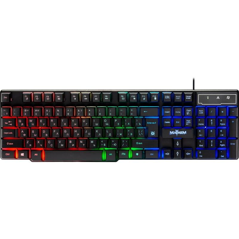 Клавиатура Defender Mayhem GK-360DL RGB Black (45362)