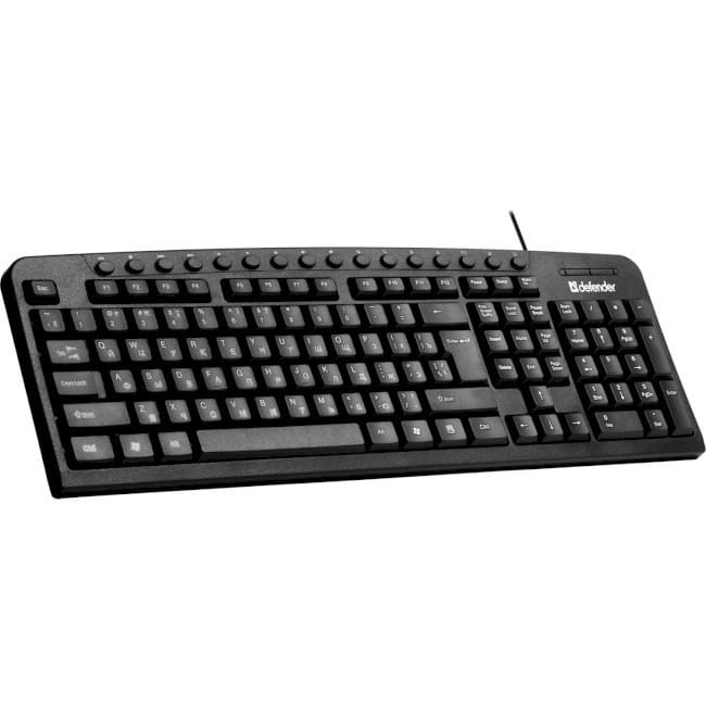 Клавиатура бездротова Defender Focus HB-470 UKR Black (45471)