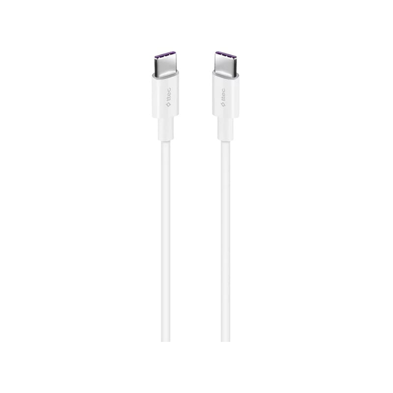 Кабель Ttec USB Type-C - USB Type-C (M/M), 2 м, White (2DK45B)
