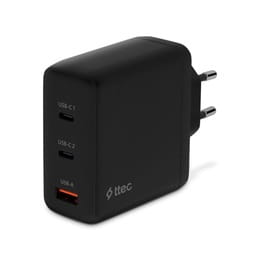 Купити Мережевий зарядний пристрій Ttec SmartCharger Trio GAN 2хUSB-C/USB-A /120Вт Black (2SCG04S) Мережевий зарядний пристрій Ttec SmartCharger Trio GAN 2хUSB-C/USB-A /120Вт Black (2SCG04S)