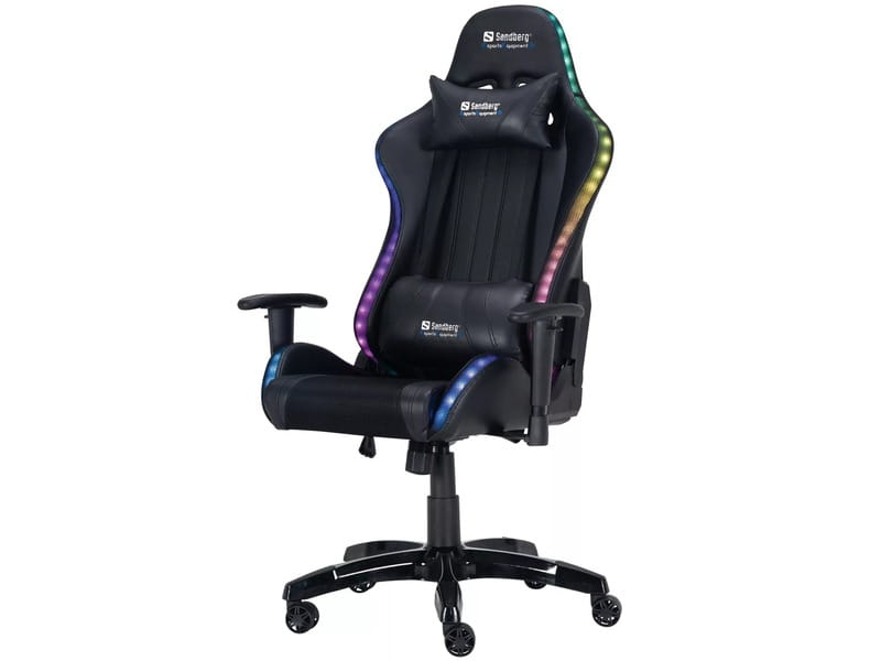 Кресло для геймеров Sandberg Commander Gaming Chair RGB Black (640-94)