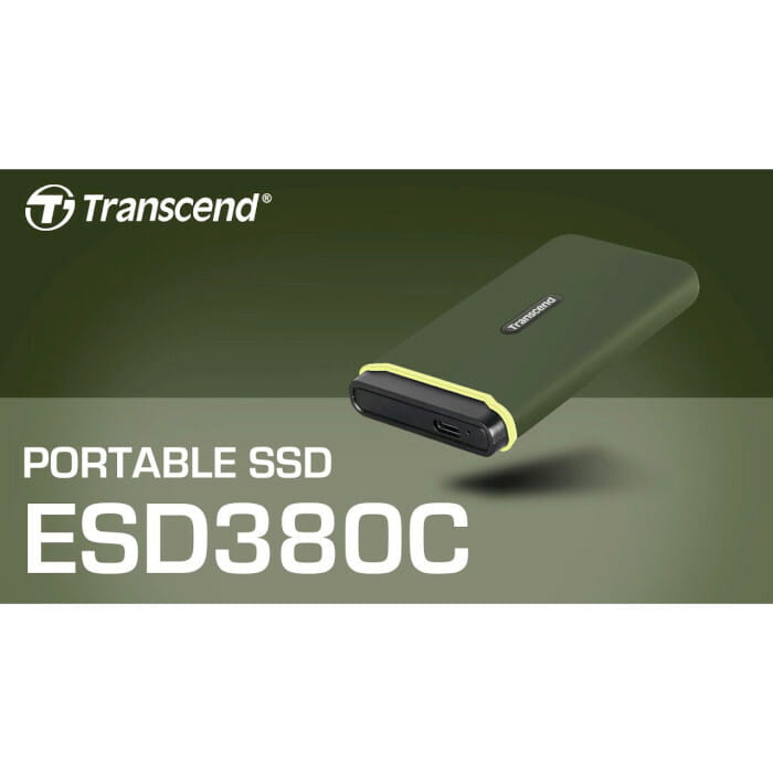Накопитель внешний SSD USB 3.2 Gen 2 Type-C 2.0TB Transcend ESD380С Military Green (TS2TESD380C)