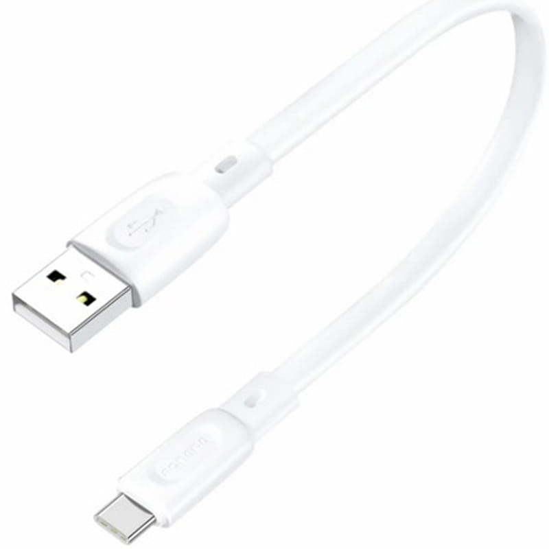 Кабель Foneng X107 USB - USB Type-C (M/M), 3 A, 0.25 м, White (X107-CA-TC)