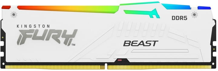 Модуль пам`ятi DDR5 2х16GB/5600 Kingston Fury Beast White RGB (KF556C36BWEK2-32)