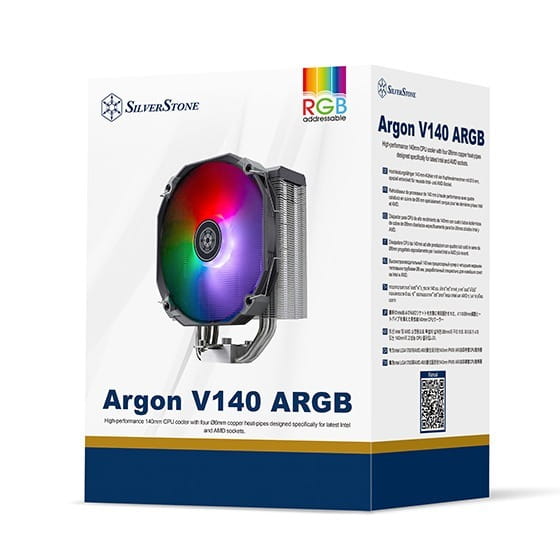 Кулер процесорний SilverStone Argon V140 ARGB White (SST-ARV140-ARGB)