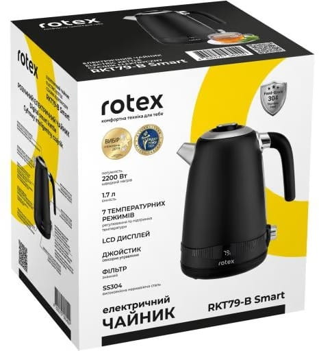 Електрочайник Rotex RKT79-B Smart