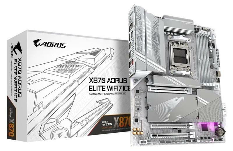 Материнская плата Gigabyte X870 Aorus Elite WiFi7 Ice Socket AM5