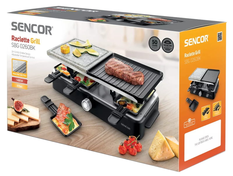 Раклетница-гриль Sencor SBG 0260BK