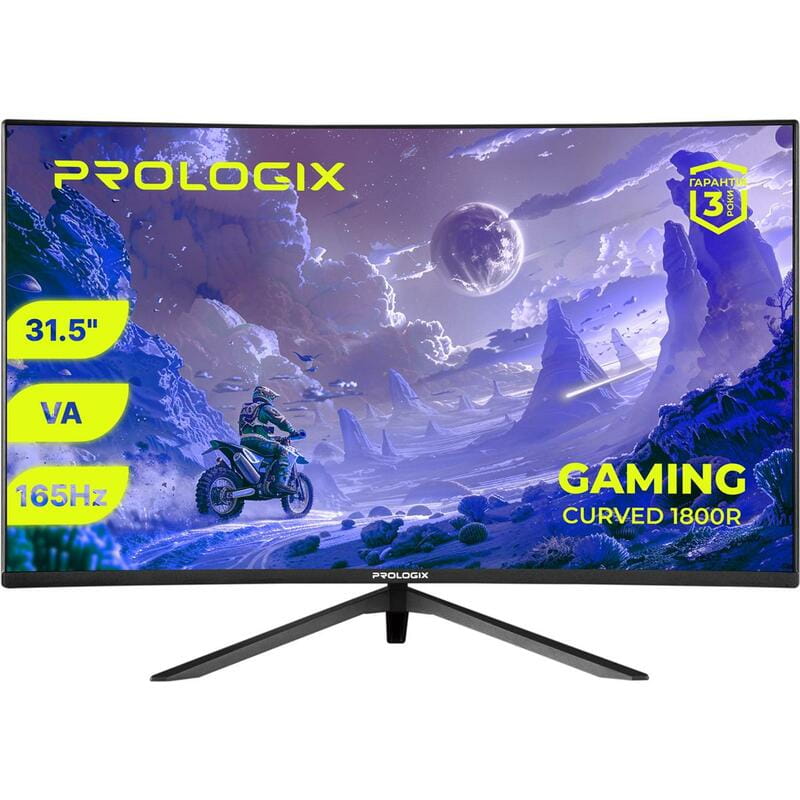 Монитор Prologix Gaming 31.5" GM3224CQ VA Black Curved 165Hz