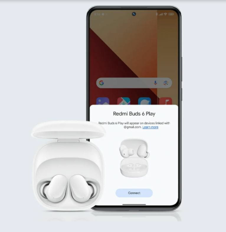 Bluetooth-гарнітура Xiaomi Redmi Buds 6 Play White (BHR8773GL)_EU