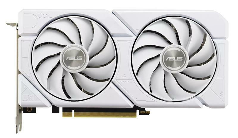 Видеокарта GF RTX 4060 8GB GDDR6 Dual Evo White OC Asus (DUAL-RTX4060-O8G-EVO-WHITE)