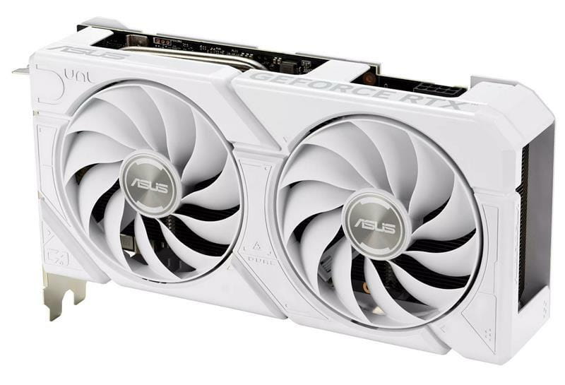 Видеокарта GF RTX 4060 8GB GDDR6 Dual Evo White OC Asus (DUAL-RTX4060-O8G-EVO-WHITE)