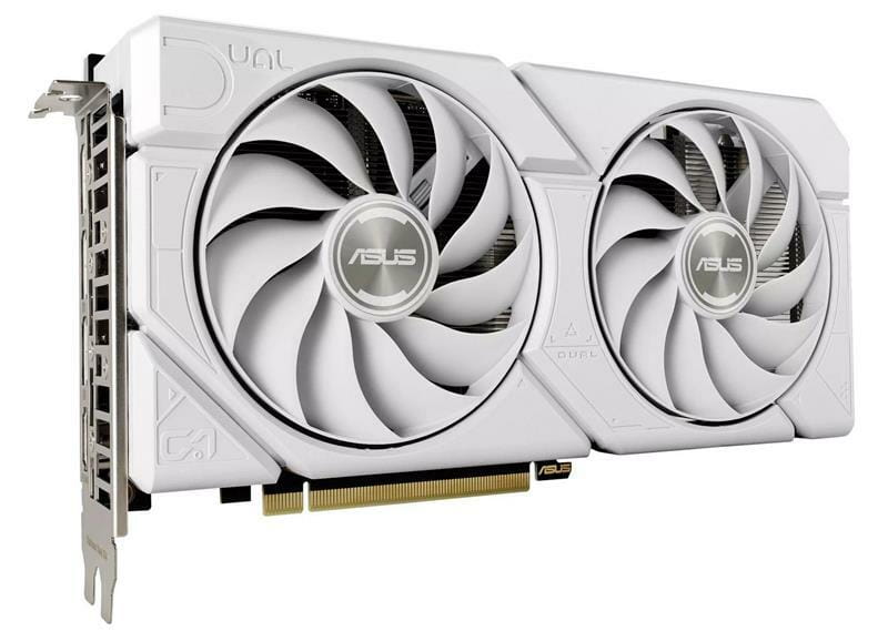 Видеокарта GF RTX 4060 8GB GDDR6 Dual Evo White OC Asus (DUAL-RTX4060-O8G-EVO-WHITE)