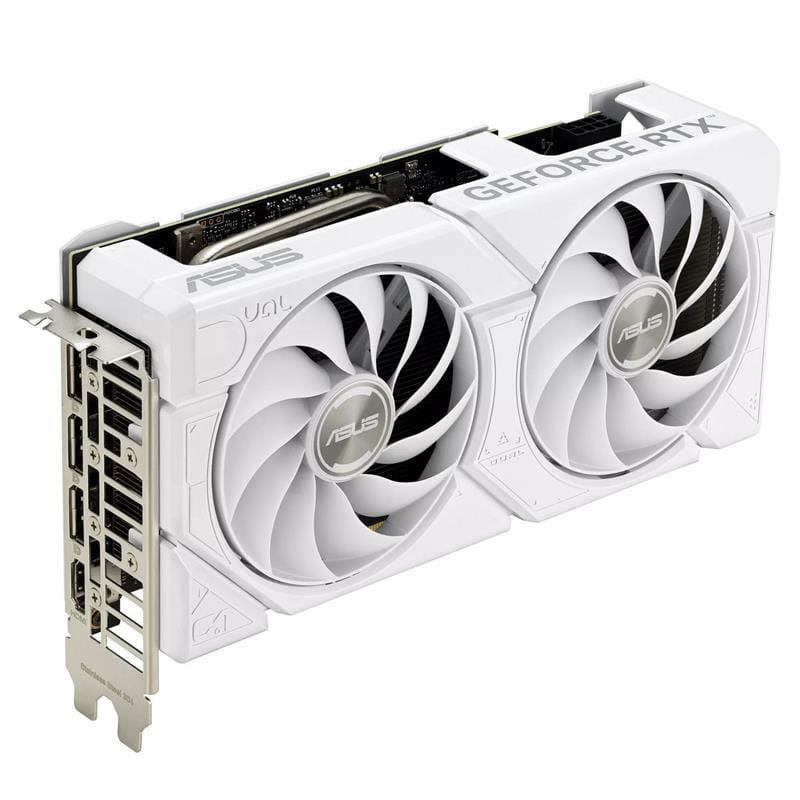 Видеокарта GF RTX 4060 8GB GDDR6 Dual Evo White OC Asus (DUAL-RTX4060-O8G-EVO-WHITE)